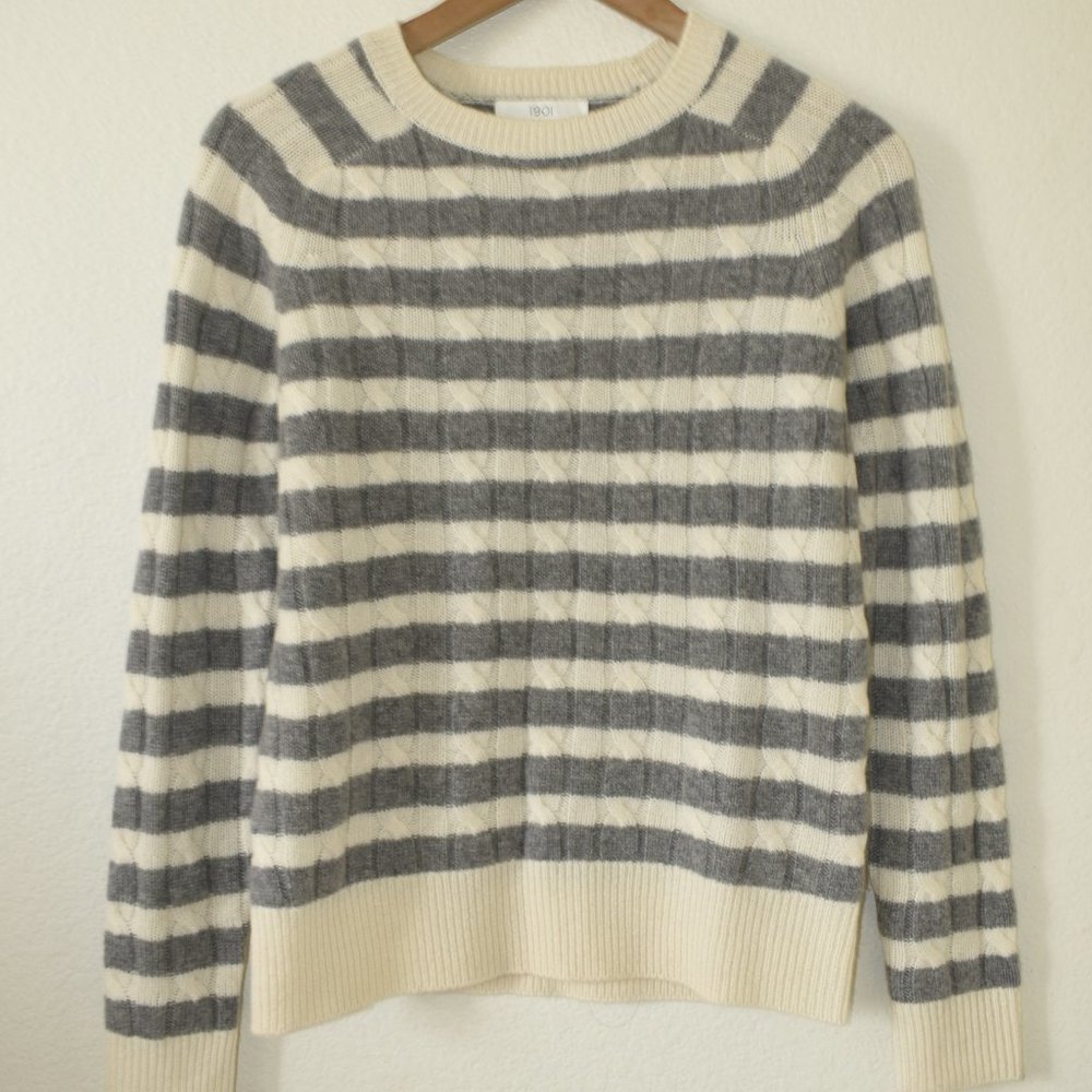 UNORN. 1901 striped cashmere  sweater